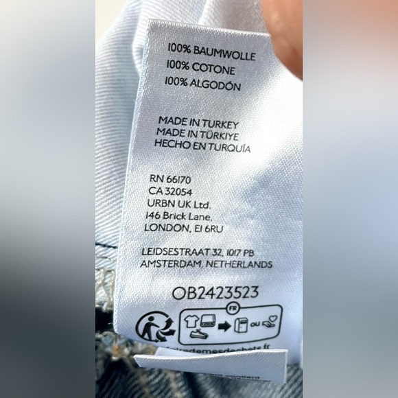 Anthropologie Pilcro Wide Leg Jeans Dark Wash High Rise Size 32 - Picture 7 of 7